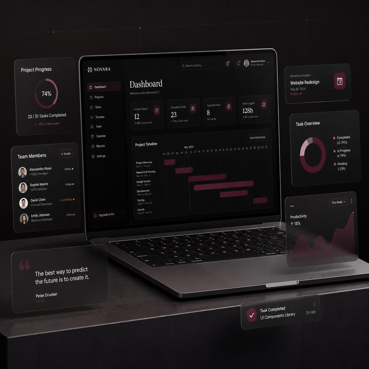 Plataforma da Mentoria Tech em um notebook